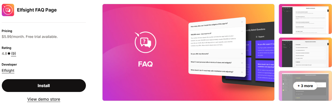 #15. Elfsight FAQ Page